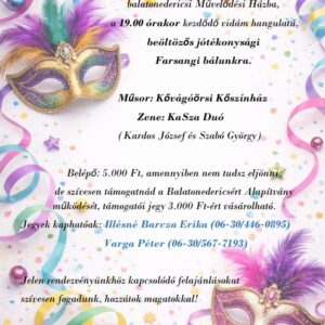Farsangi bál 2026